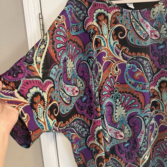 Catherine’s Women’s Tops 2X ~SET OF 3~ Bohemian Blouses Stretchy Flowy Cool EUC - Picture 12 of 16